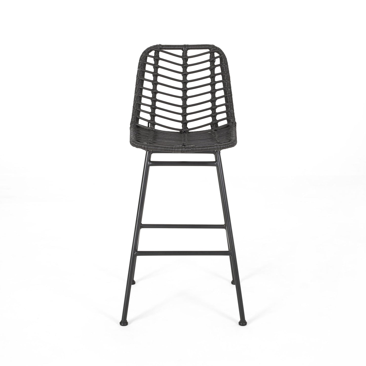 Sawtelle - Outdoor Wicker Barstools (Set of 2)