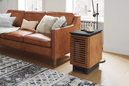 Graceland - Chairside Table, Fully Assembled - Black, Bourbon