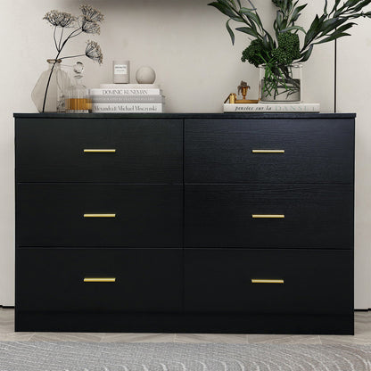 Modern Drawer Dresser For Bedroom, Ample Storage Wide Chest Of Drawers