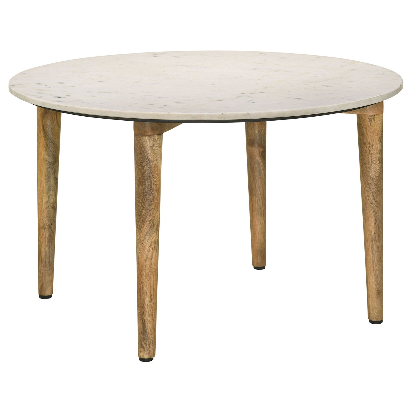 Leska - Round Coffee Table - White