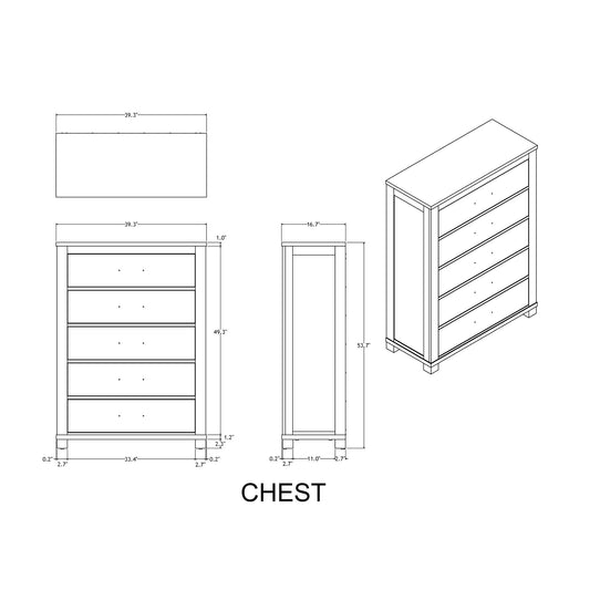 Augusta - Chest - Beige Brown