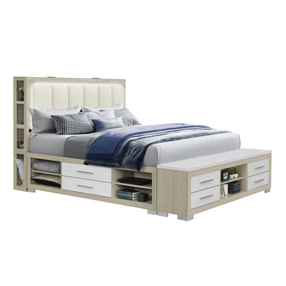 Messa - Bed With Storage Features And LED Lighting