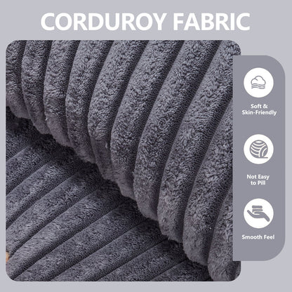 L - Shape Modern Minimalist Modular Sectional Sofa, Upholstered Cloud Couch With Deep Seats