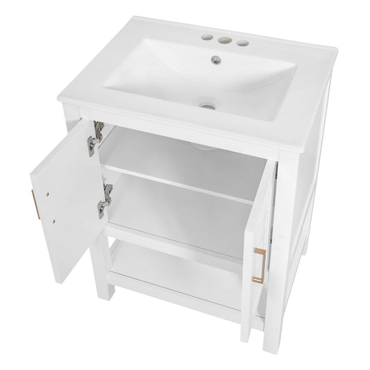 Modern Bathroom Vanity With Elegant Twill Design