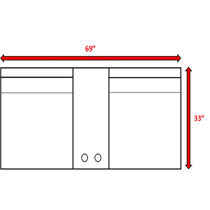 2 Person Wicker Conversation Set With Cushions, Weather Resistant