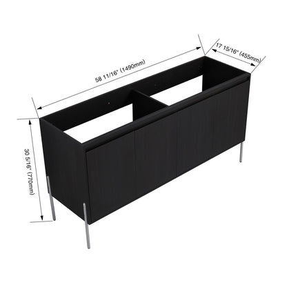 Freestanding Bathroom Vanity & Soft Close Cabinet Doors