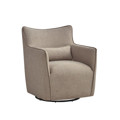 Ayla - Swivel Accent Chair With Matching Lumbar Pillow