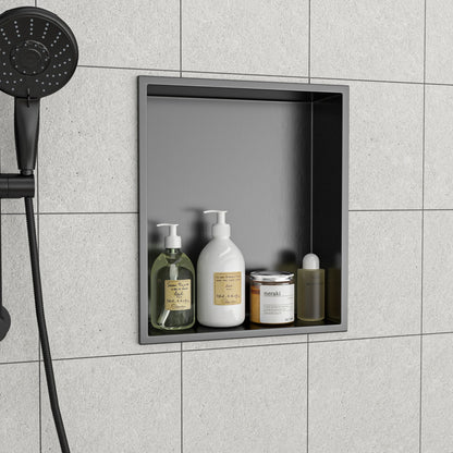 Stainless Steel Shower Niche With Seamless Design For Bathroom Storage