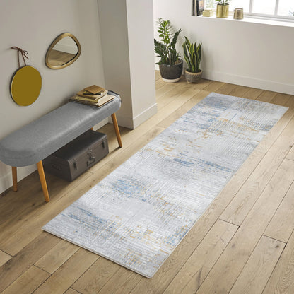 Nova - 7'10" X 9'10" Area Rug - Multi, Light Gray