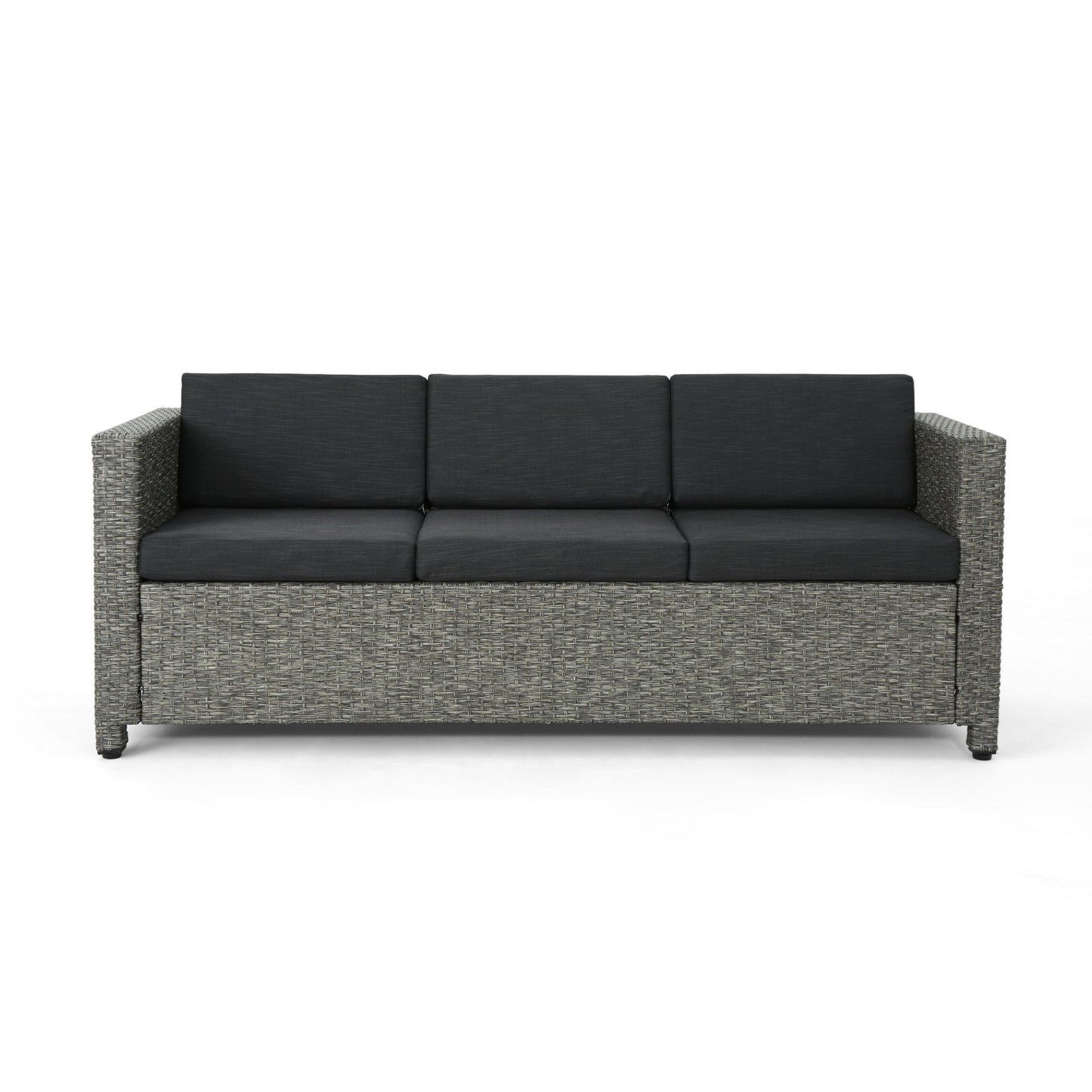Thalassa - Outdoor 3 Seater Sofa With Removable Cushions And Steel Frame