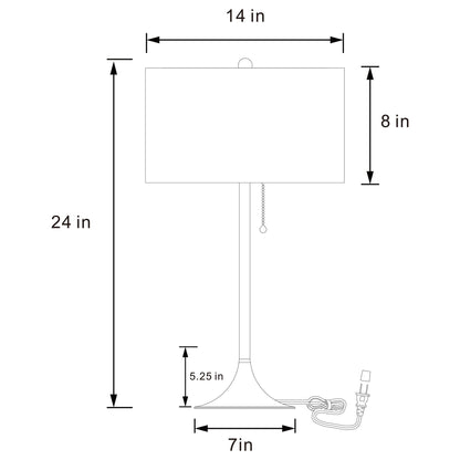 Bellflower - Drum Shade Lamp