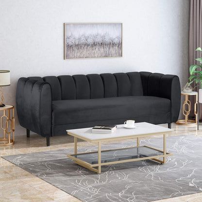 Miranda - Modern Glam Velvet 3 Seater Sofa