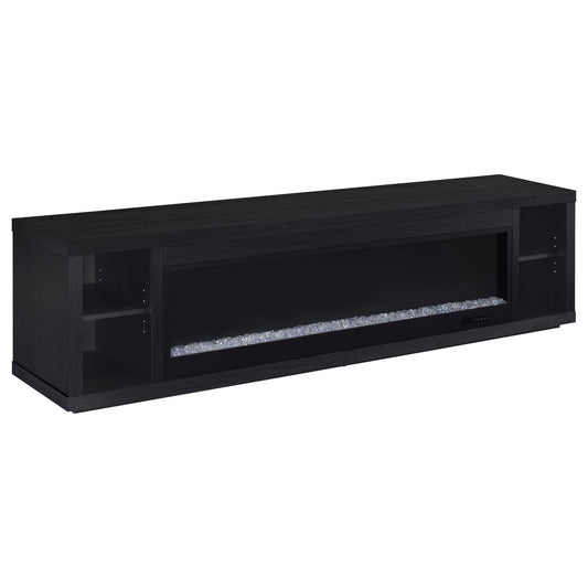 Joselyn - Fireplace TV Stand With Flame Visualizer - Black
