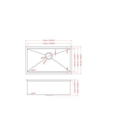 Undermount Workstation Kitchen Sink Stainless Steel Single Bowl