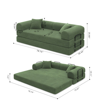 Convertible Foldable Floor Sofa Bed For Living Room