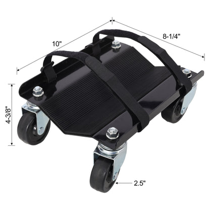 Heavy Duty Snowmobile Dolly With V Slide And Swivel Casters Steel, 1500Lbs Capacity