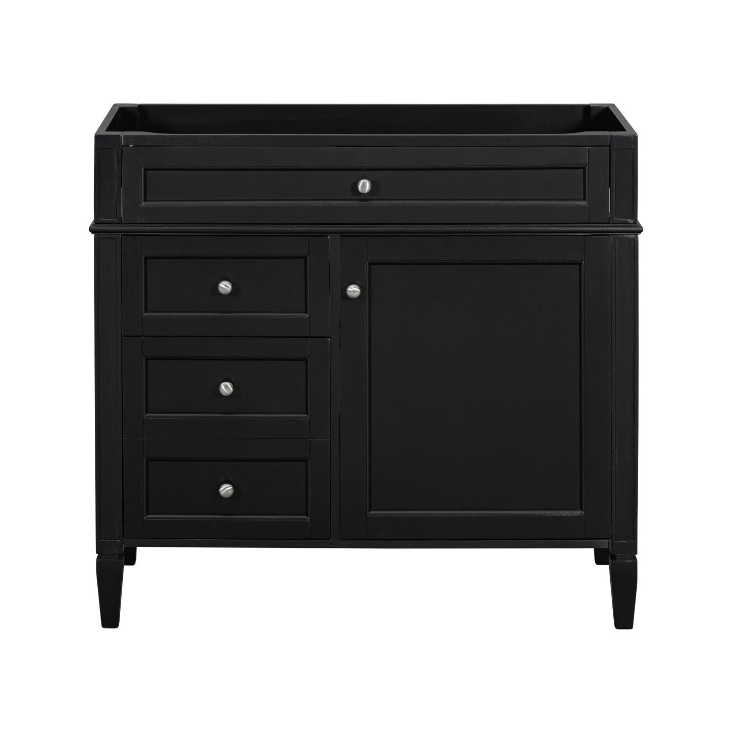 Bathroom Vanity With 2 Drawers And Tip-Out Drawer, Storage Cabinet