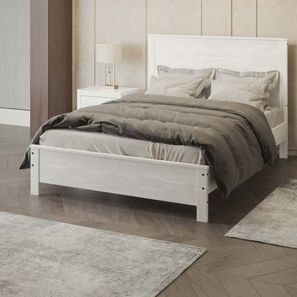 Albany - Bed Frame With Headboard, Heavy Duty Modern Rustic Design