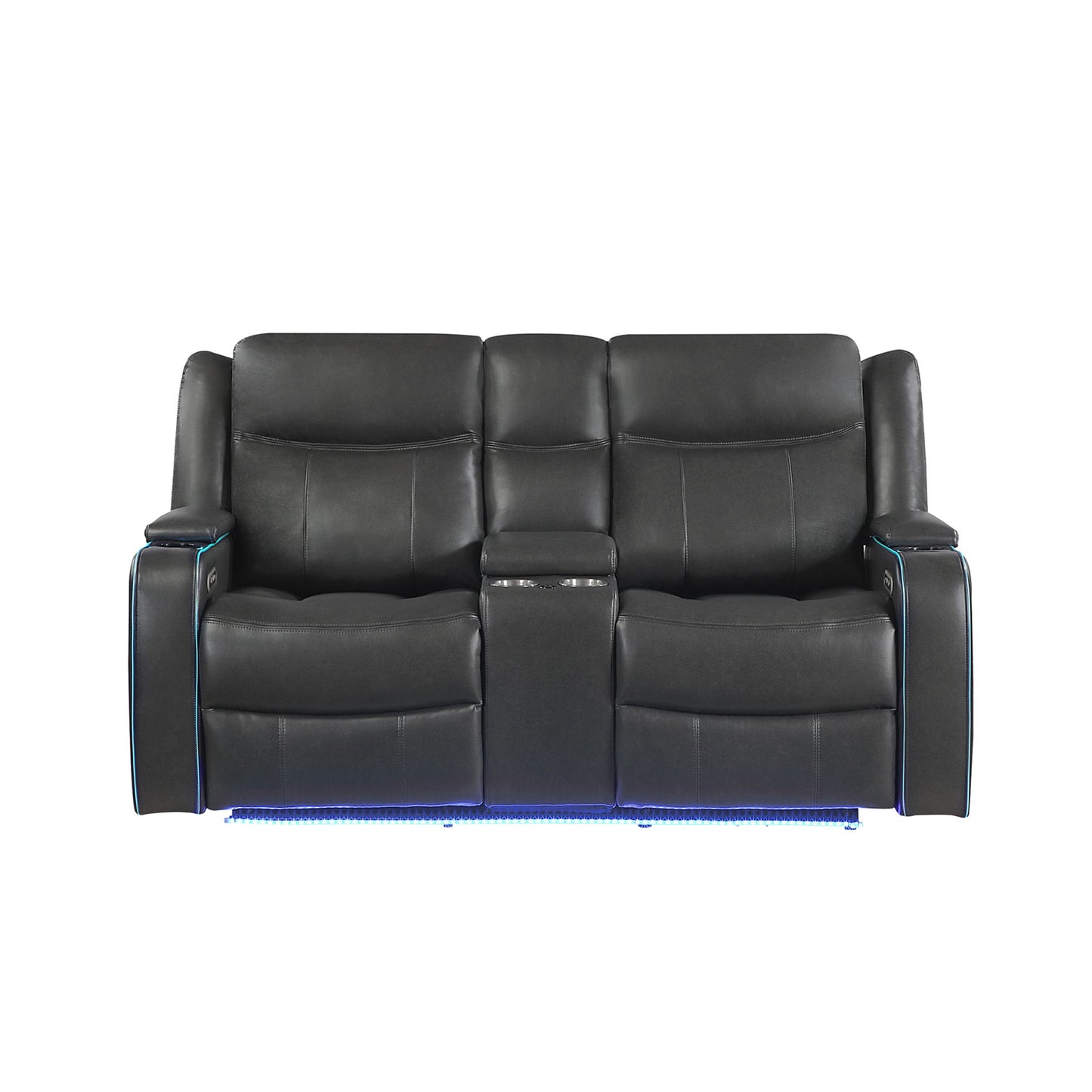 Blanca - Power Reclining Set With LED Lights, USB And Built In Speakers