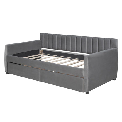 Upholstered Daybed With Slat Support