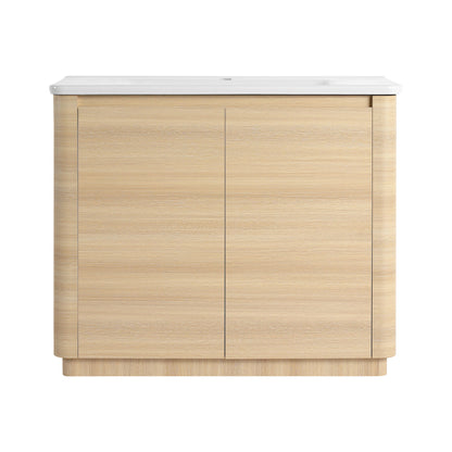 Freestanding Bathroom Vanity With Sink & 2 Soft Close Doors