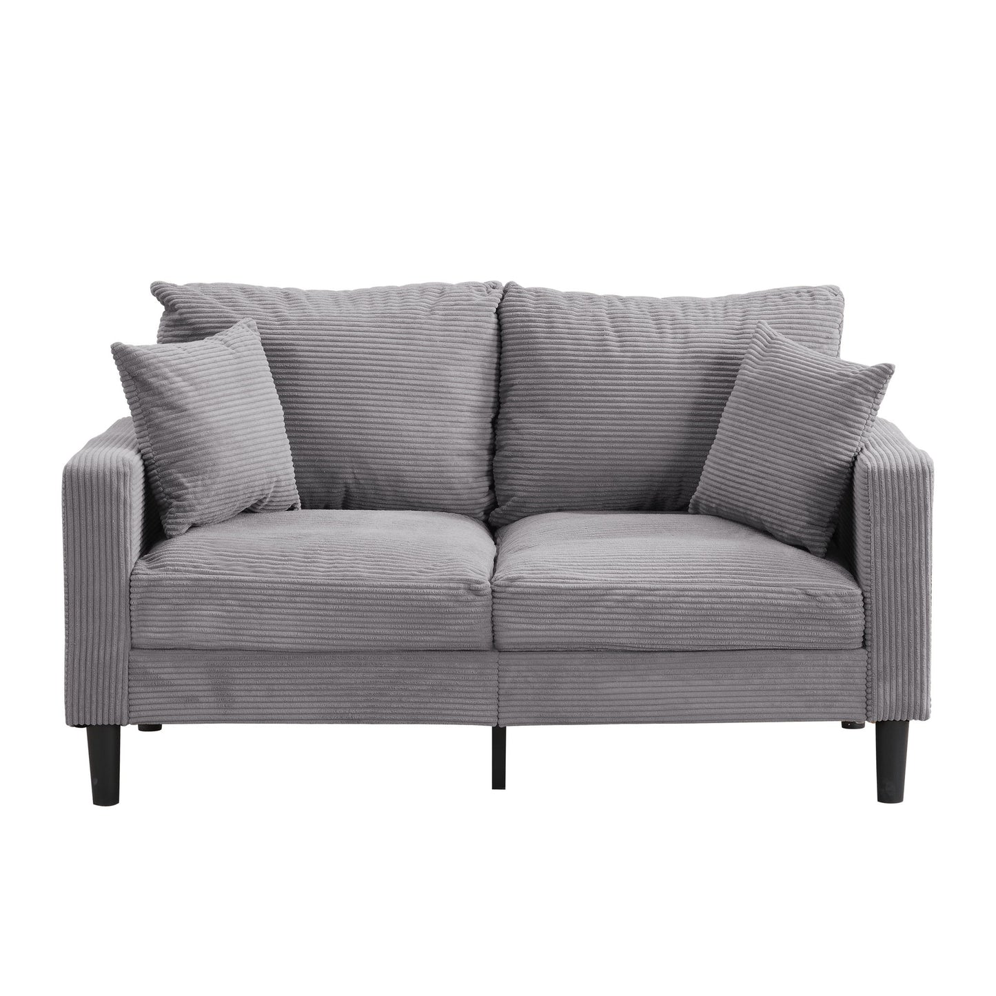 Modern Upholstered Loveseat Sofa, High Resilience