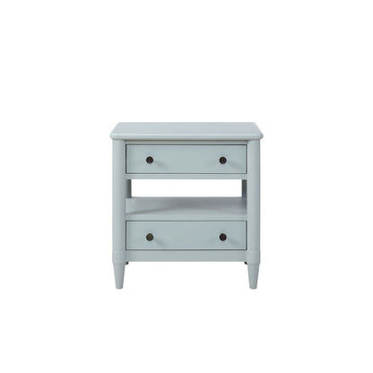 Open Nightstand With 2 Drawers