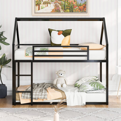 House Bunk Bed With Built In Ladder