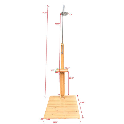 Outdoor Garden Pool Shower With Chassis Board For Patio