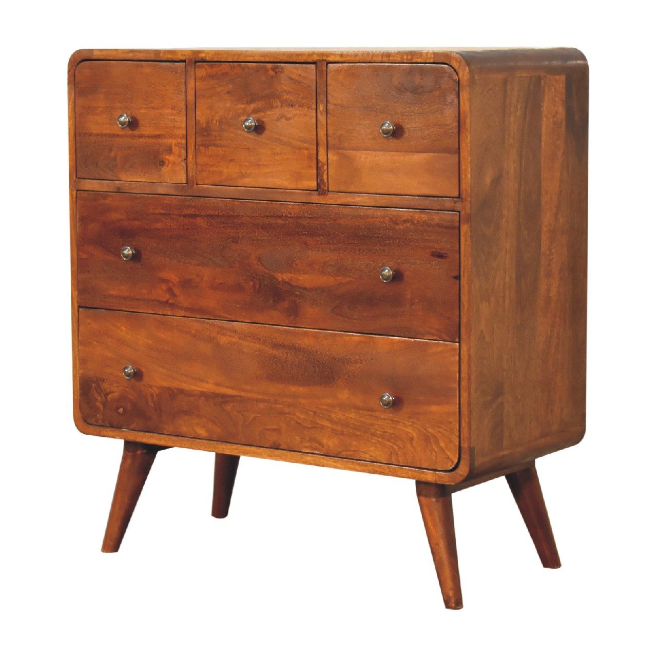 3 Over 2 Curved Chest - Brown