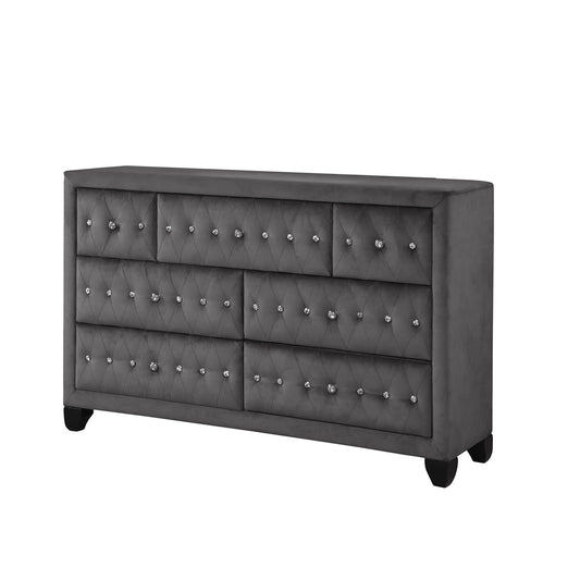Sophia - 7 Drawer Dresser - Gray