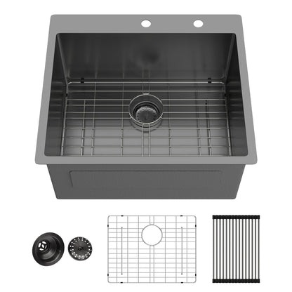 Topmount Kitchen Sink 16 Gauge, Single Bowl