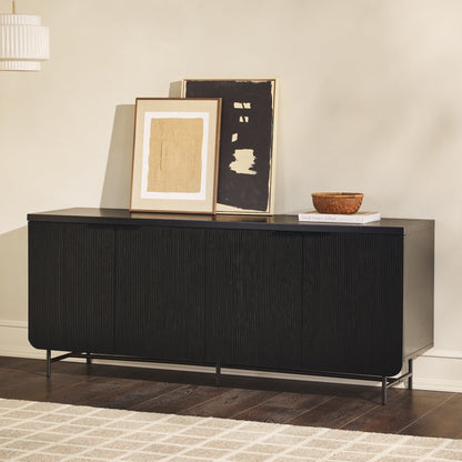 Modern Fluted Door Minimalist Storage Sideboard