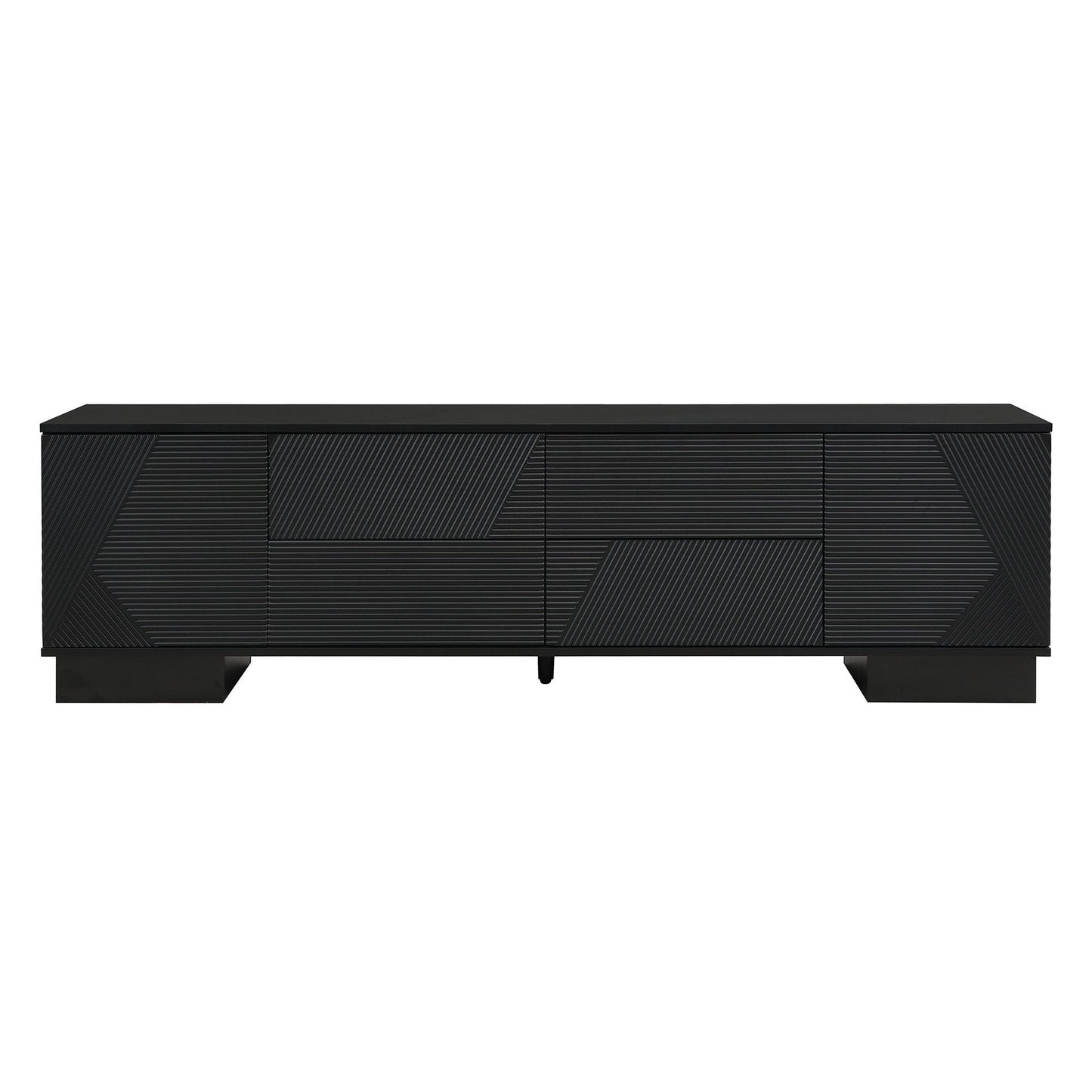 Modern TV Stand With Storage Cabinets, 4 Drawers