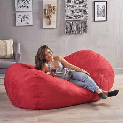 Jasper - Traditional Cylindrical Suede Bean Bag