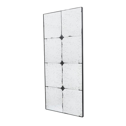 Traditional Decor Style Antique Glass Panel Mirror, Wall Mirror For Bathroom Entryway Console Lean Against Wall