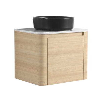 Mounted Bathroom Vanity With Art Sink & 2 Soft Close Doors