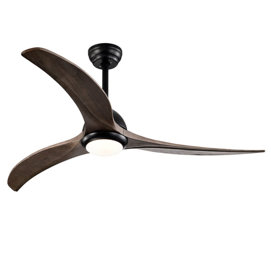 Indoor Outdoor Ceiling Fan With Light With Remote Control, Noiseless Reversible Motor, 6 Speed, 3 Color