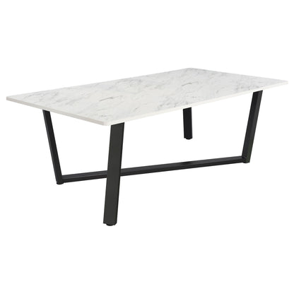 Vesper - Dining Rectangular Table - White Marble