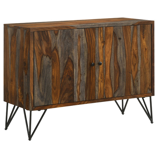 Komomo - 1 Adjustable Shelf Accent Cabinet - Gray