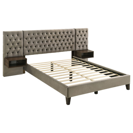 Kiah - Platform Bed With Floating Nightstands