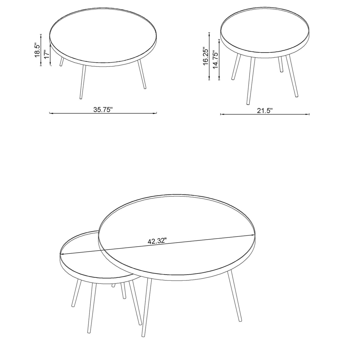Lymon - Round Top Table Set