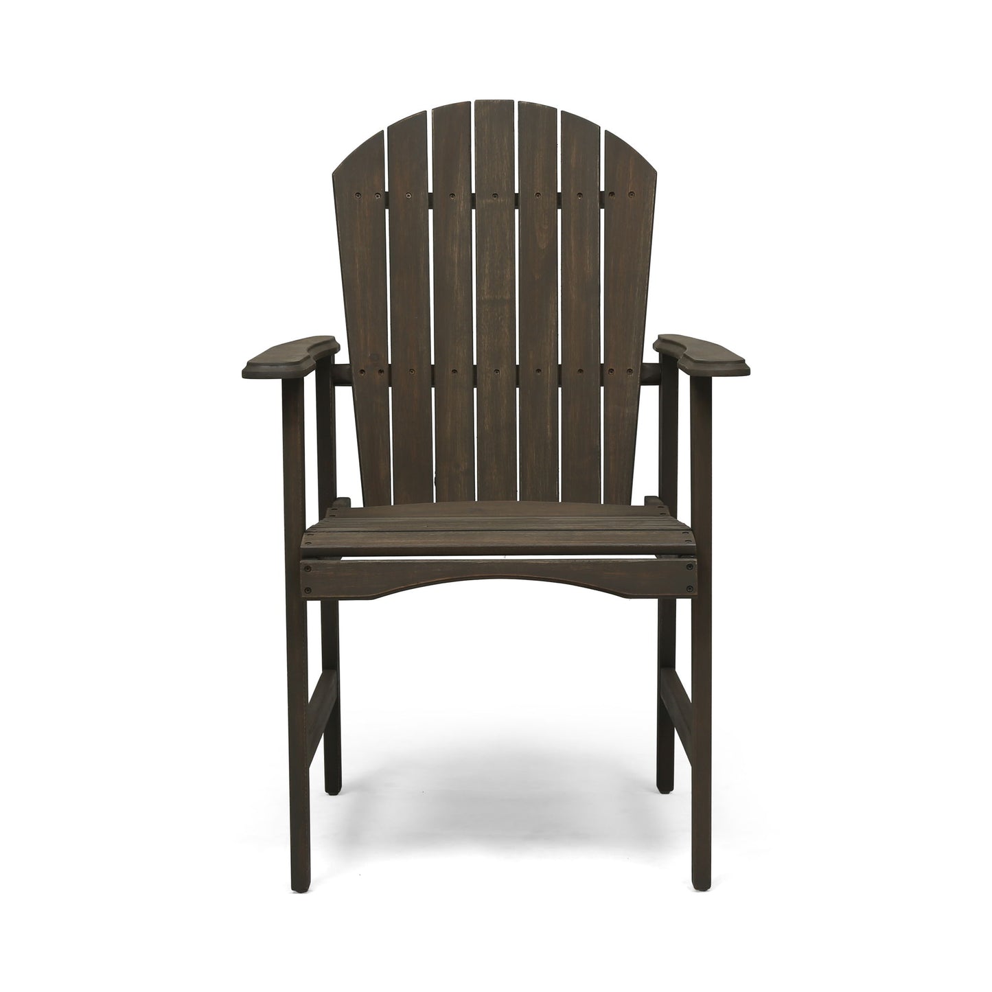 Outdoor Weather Resistant Acacia Wood Adirondack Dining Chairs (Set of 2)