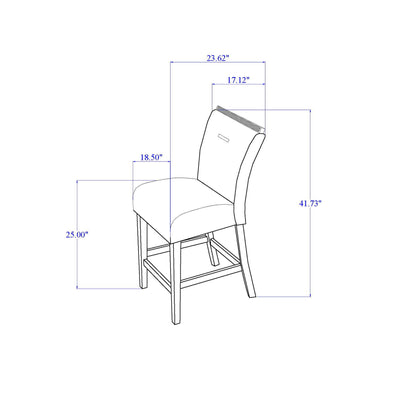 Ariya - Bar Stools (Set of 2) - Dark Gray
