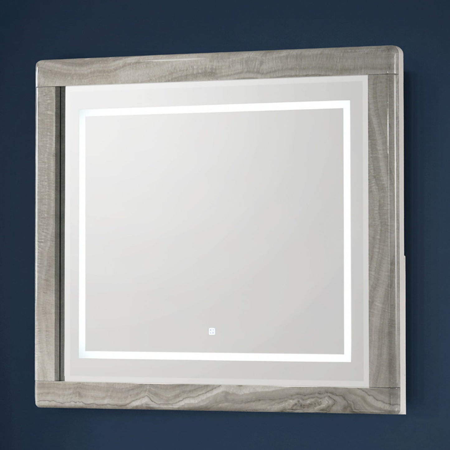 Jazz - LED Mirror With Touch Sensor Switch (Dresser Not Included) - White