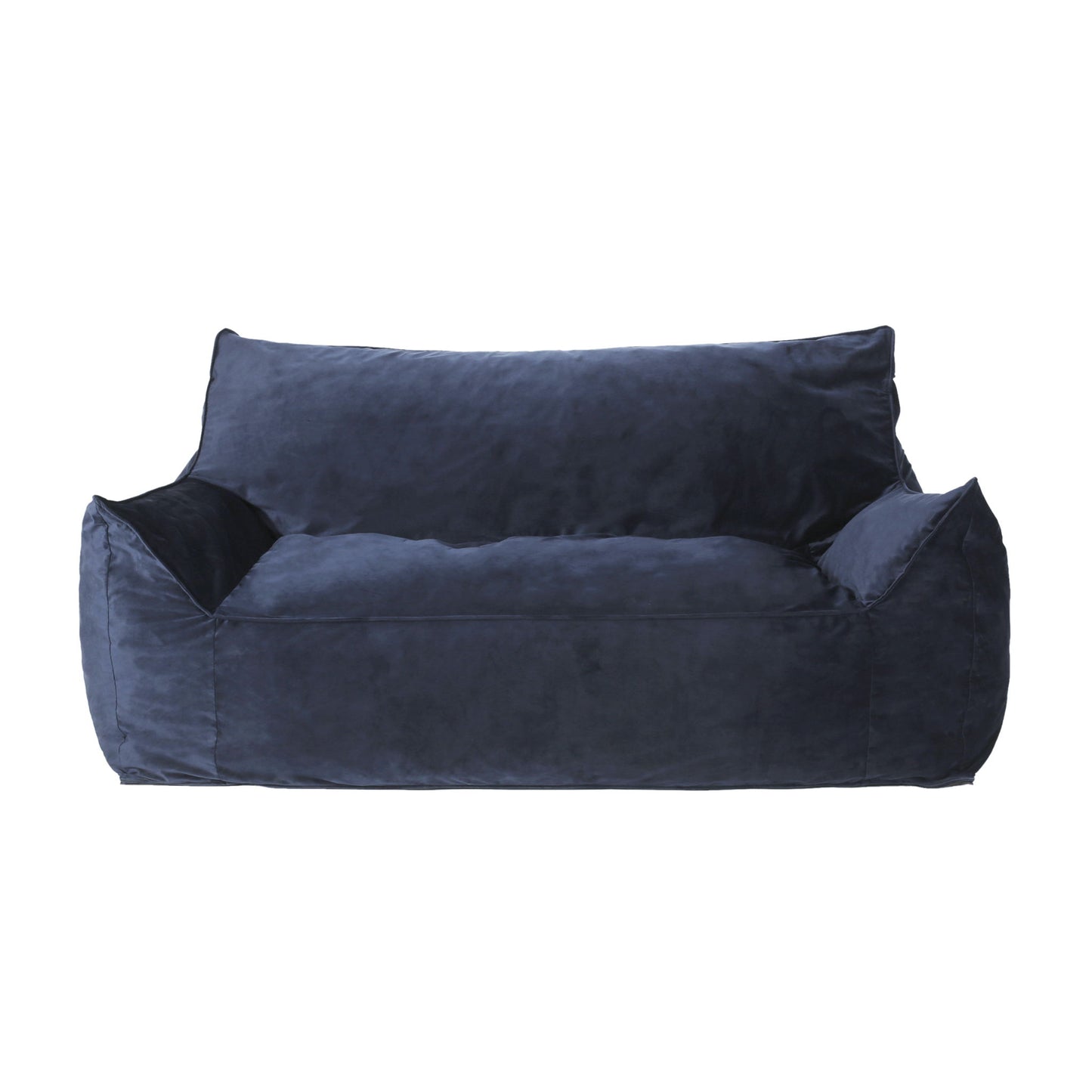 Fila - Velveteen Oversized Seater Bean Bag Chair With Armrests