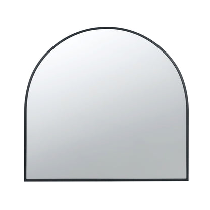 Arched Mirror With Metal Frame, Wall Mirror For Living Room Bedroom Entryway