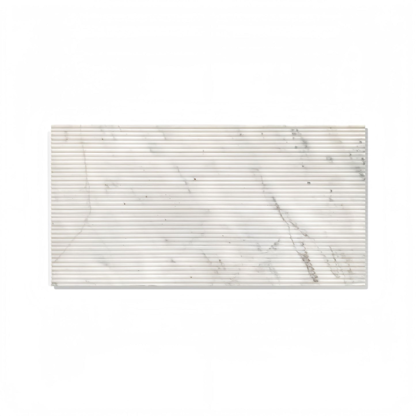 Snow Mountain Ol Textured Marble Tiles For Wall Decoration - White / Natural