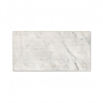 Snow Mountain Ol Textured Marble Tiles For Wall Decoration - White / Natural