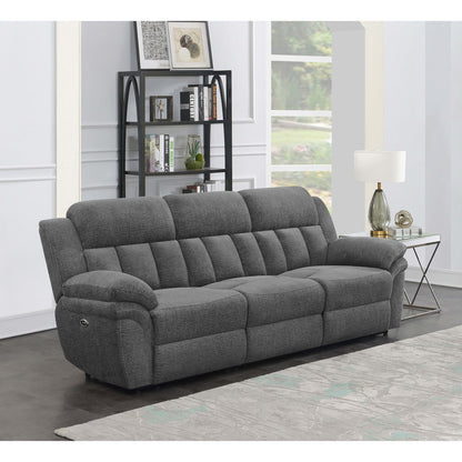 Divine - Upholstered Power Reclining Sofa - Charcoal